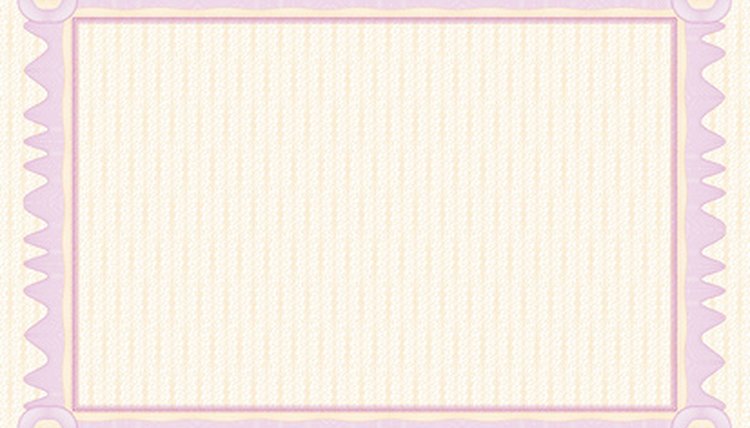 Templates found on the Internet make creating the certificates easier.