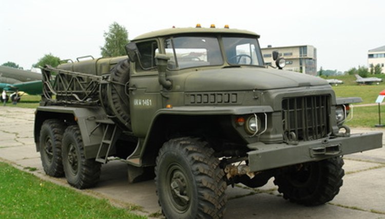 An Army vehicle