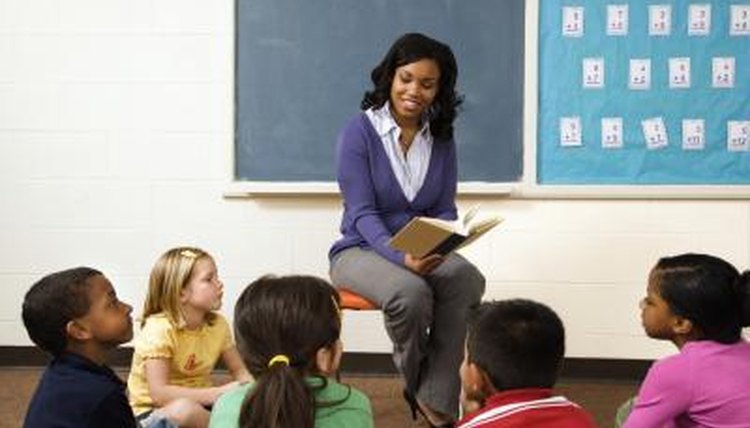 teacher reading to class