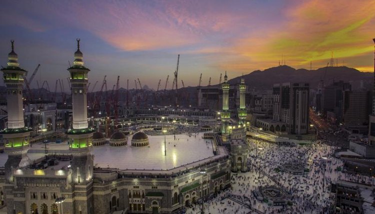Sunrise in Mecca, Saudi Arabia