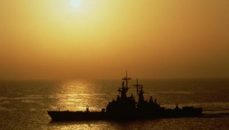 Silhouette of the USS Mississippi