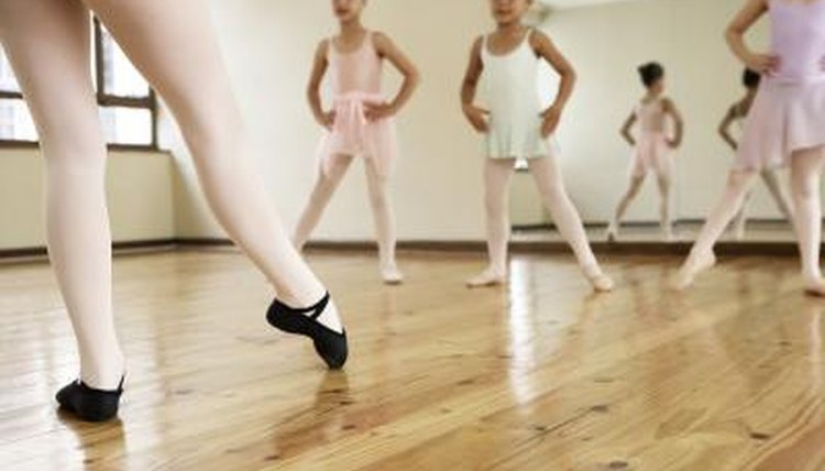 Children in ballet class