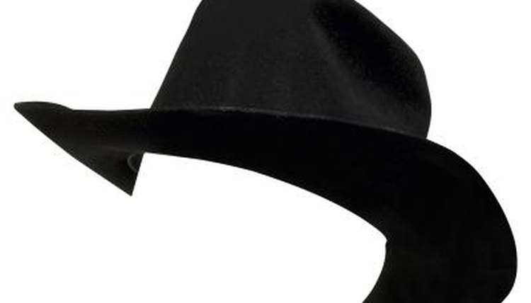Black cowboy hat.