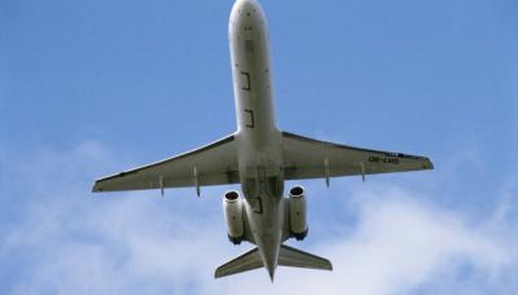 Airplane in in flight