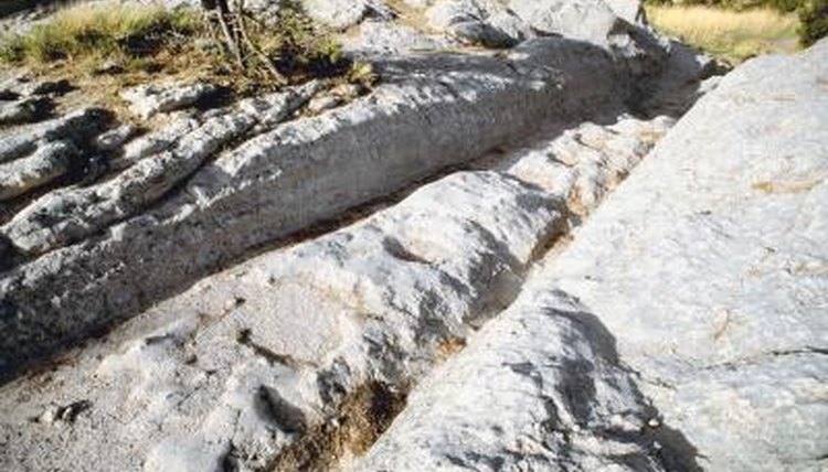 View of Oregon trail with historical wagon wheel ruts