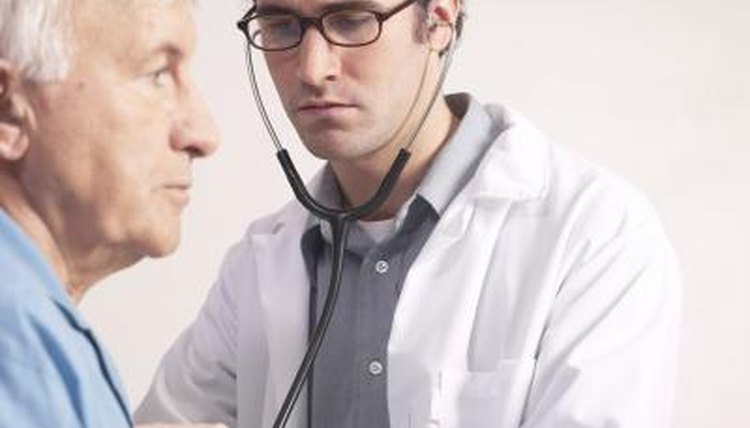 Doctor with patient