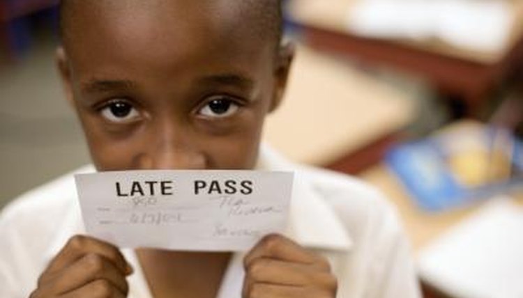 A student puts himself and others at a disadvantage when tardy.