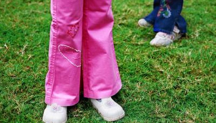 A creative curriculum might use shoes to teach counting.
