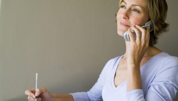 Woman making a phone call
