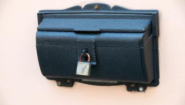 A locked mailbox will keep others out of your personal information.