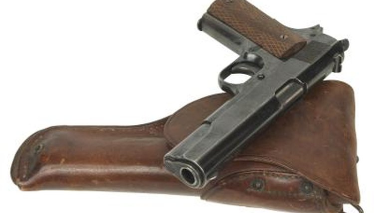 Gun in holster
