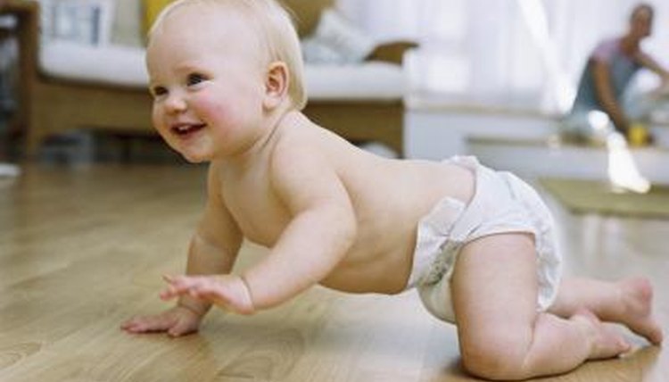 Baby crawling