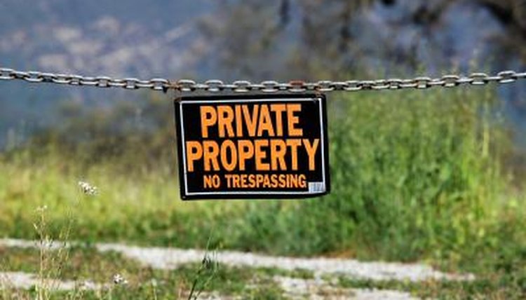 Private Property sign