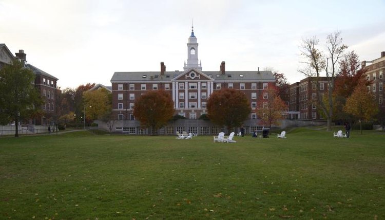 Quad on Harvard University in Massachusetts.