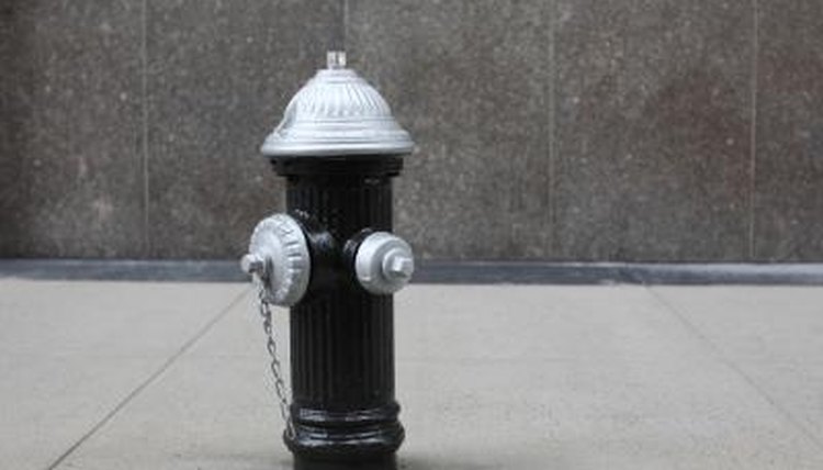 Stopping is prohibited near fire hydrants.