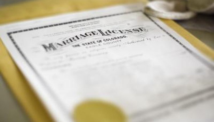 Marriage license