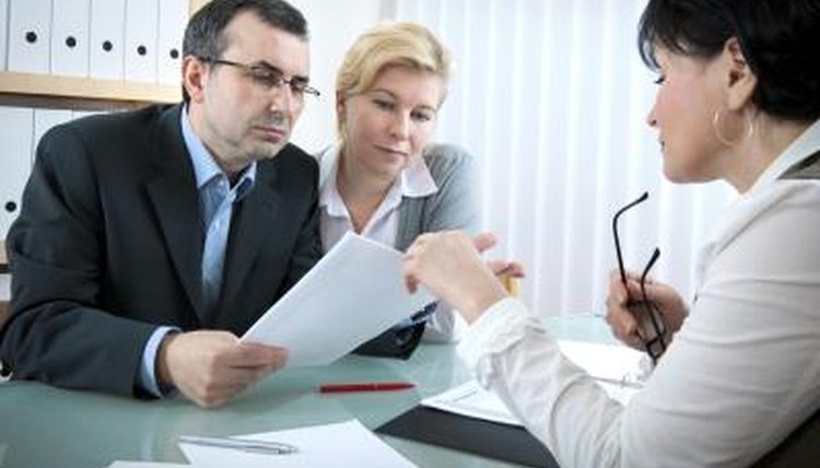 Couple with lawyer