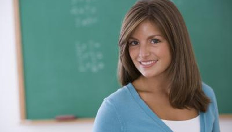 young female teacher