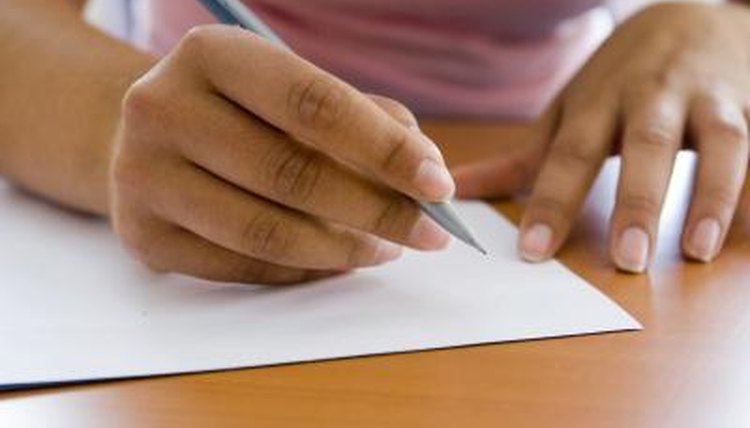 Woman brainstorming what to write