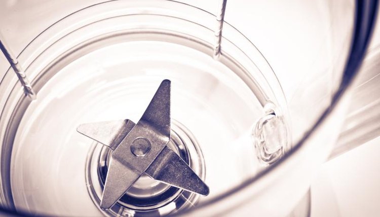 A close-up of a blender.