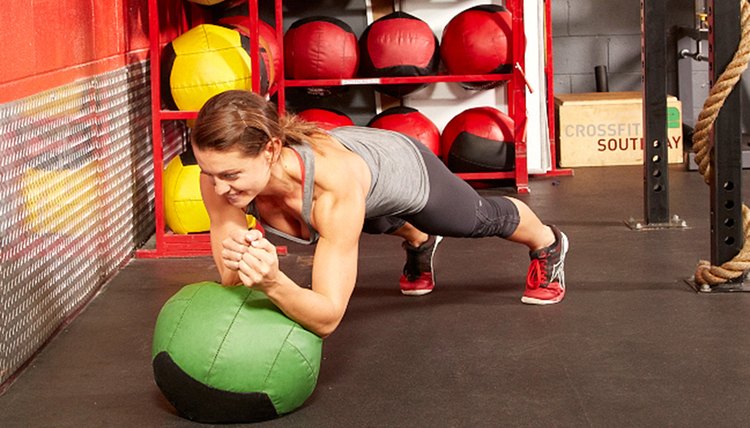 Woman working out.