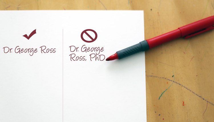 how to write your name with a phd