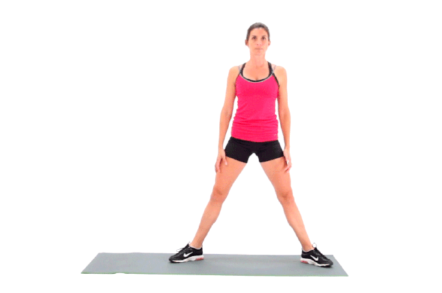 Inner Thigh Squat Stretch Exercise Demonstration