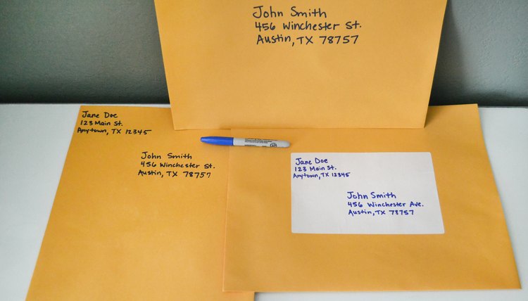How to Address Large Envelopes | Synonym