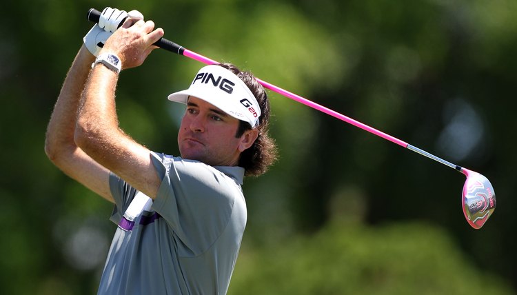 Tall players like Bubba Watson have to use longer shafts in all of their clubs.