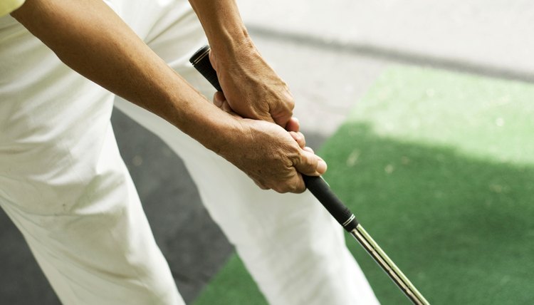 There are several different ways to grip certain types of clubs, see your local pro to determine what is best for you.