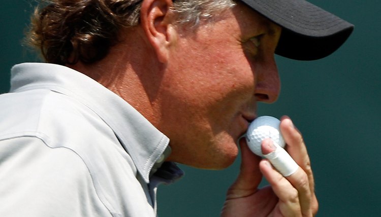 Manufacturers call out their big guns -- like Phil Mickelson -- to help tout the benefits of their new golf balls.