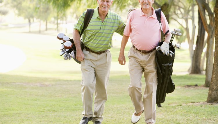 Golfing is an effective way for seniors to keep active.