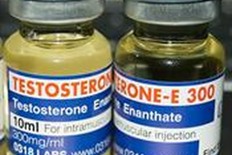 Molécula de testosterona.