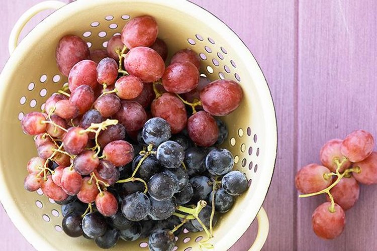 Un racimo de uvas.