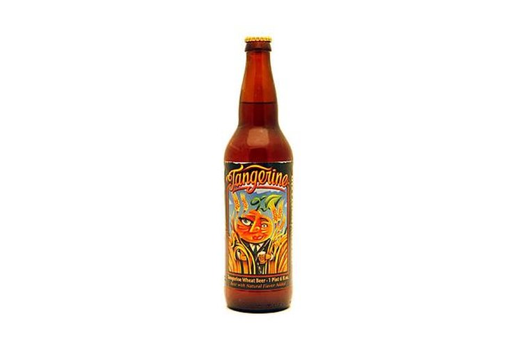 Tangerine Wheat Fruit Beer by Lost Coast Brewery.
