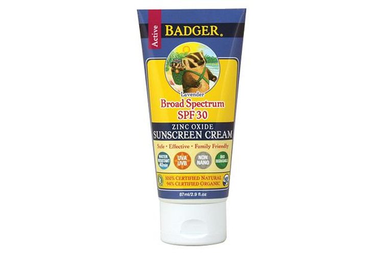 Badger Sunscreen Cream, Lavender, SPF 30.