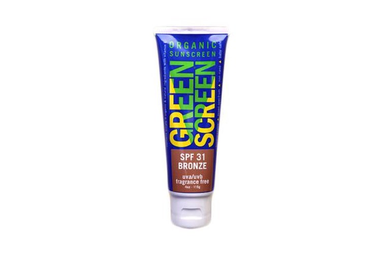 Kabana Organic Skincare, Green Screen Organic Sunscreen, Bronze, SPF 32.