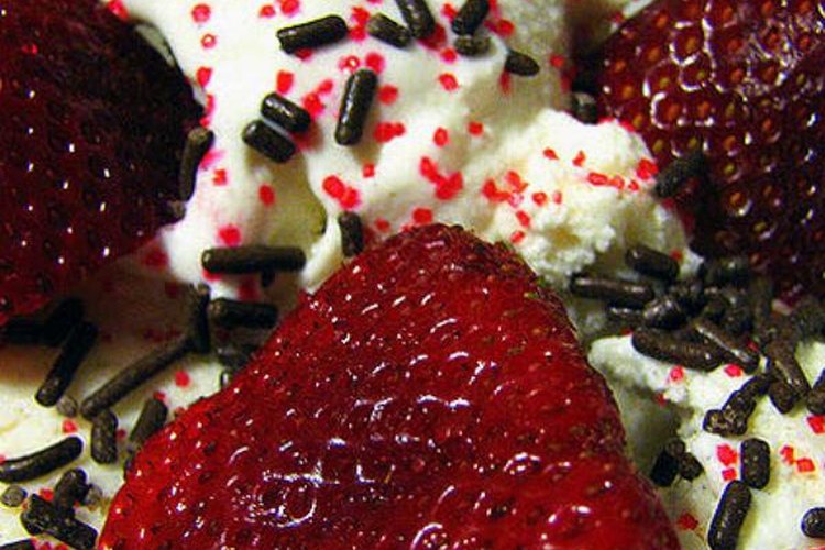 Delicia de fresas para la tarde.