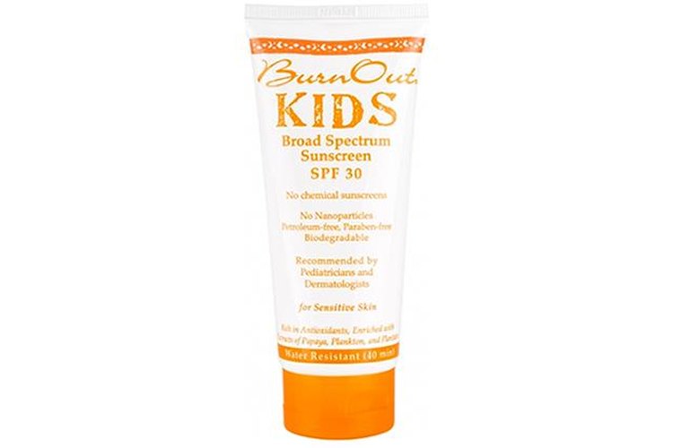 BurnOut Kids Physical Sunscreen, SPF 30.