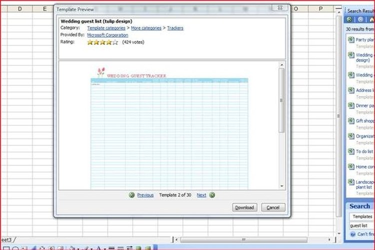 Cómo crear una lista de invitados en una plantilla de Excel (En 6 Pasos)