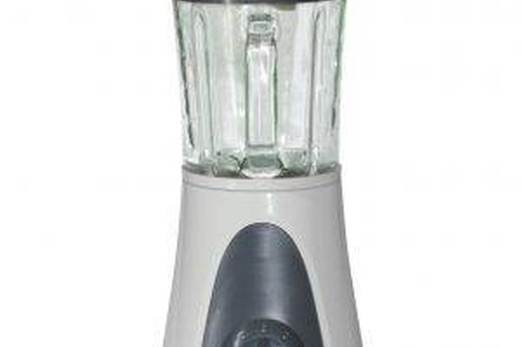 Crush the ice in the blender.