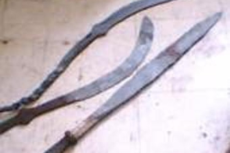 Brush axes are a good starter weapon.