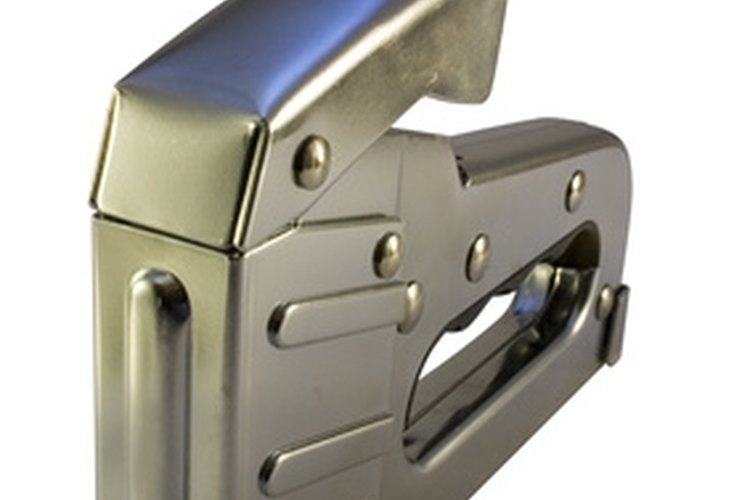 heavy duty stapler image by Christopher Dodge from Fotolia.com A stapler and the right pattern give new life to your vinyl.