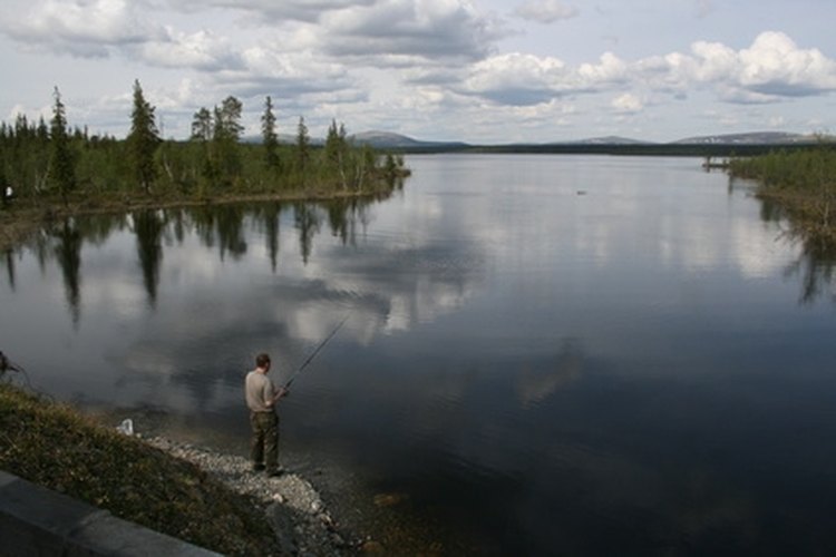 Fishing image by Olenka51 from Fotolia.com Antique fishing rods can be difficult to identify.