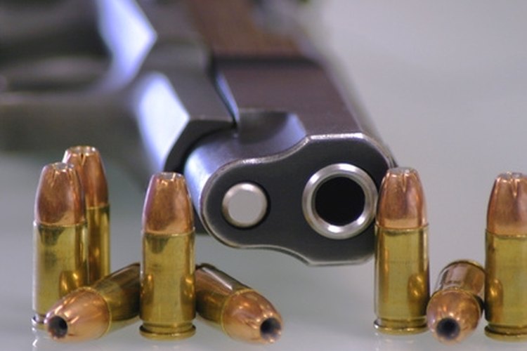 9mm 2 image by Lee O"Dell from Fotolia.com Shoot a Colt 1911 45 ACP +P Load