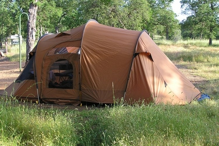camping on a tent image by Pierrette Guertin from Fotolia.com Modern tent at a campsite