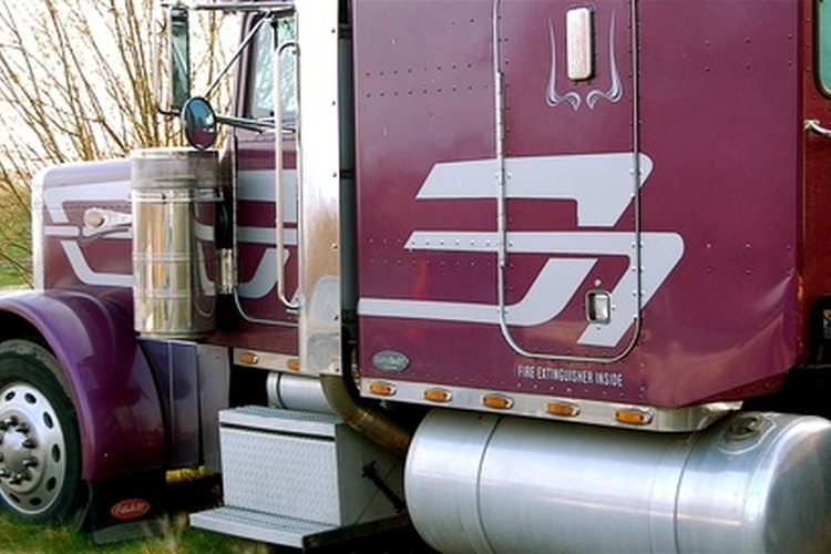 Truck image by JASON WINTER from Fotolia.com Learning to shift gears will help master driving a semi truck.
