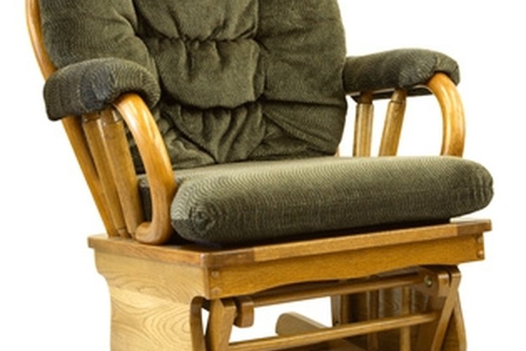 oak glide rocking chair image by James Phelps from Fotolia.com Cushions on this glider are easy to make.