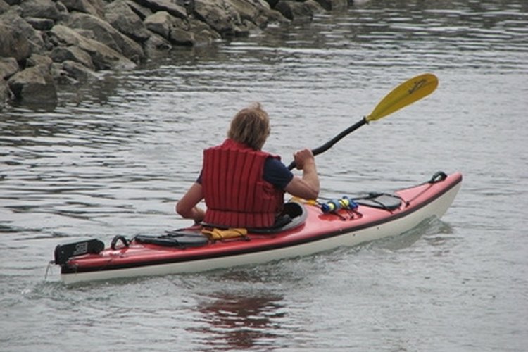 Kayak image by Janet Wall from Fotolia.com A kayak anchor is helpful if you do stationary acts such as bird watching.