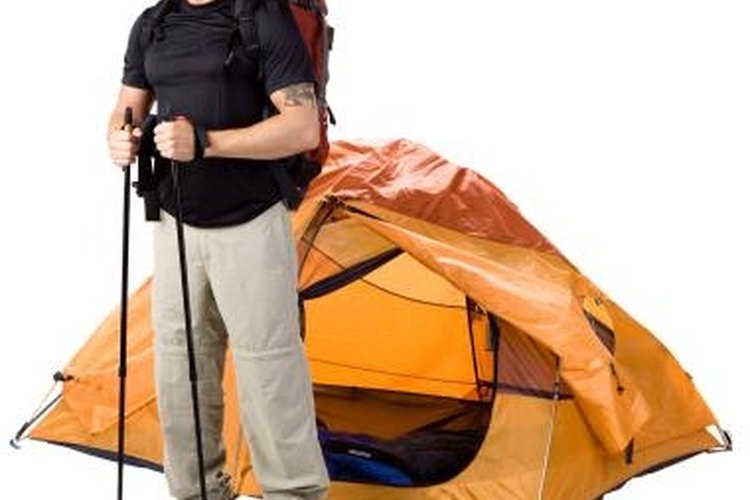 Jupiterimages/PhotoObjects.net/Getty Images Care of the tent begins at home with seam sealing and waterproofing.